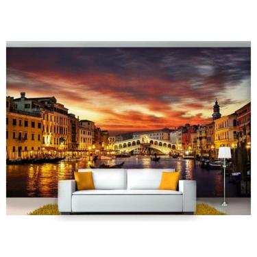 Imagem de Papel De Parede Cidade Veneza Canais 3D Ncd168 - Você Decora