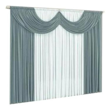 Imagem de Cortina Paris 3 Metros - Cinza - Adenxovais