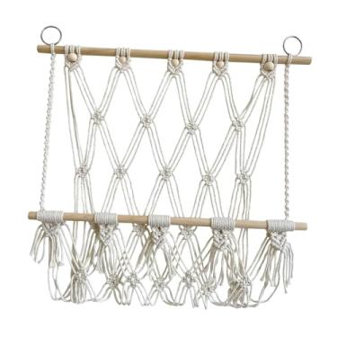 Imagem de Stuffed Animals Hammock Tapestry Boho Macrame Easy to Install Soft Plush Toys Holder Net for Playroom Bedroom, Style A/388(Style A)