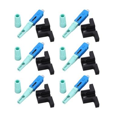 Imagem de Garosa Conector de Fibra óptica SC UPC 20PCS, Conector Rápido de Emenda A Frio de Modo único para FTTH Com Porta Redonda Tipo T, Inserção de Grau Triplo A para Baixa Perda de Inserção, -4 ℉ A 158 ℉