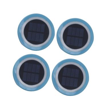 Imagem de YWBL-WH Luzes Solares Flutuantes para Piscina 4 Unidades LED Luzes Solares para Piscina Com 8 LEDs 4 Cores IP68 à Prova d'água para Externas Decoração de Jardins de Lagos