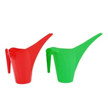 Imagem de Greensen 2L Regador de Plástico para Plantas Internas e Externas, Bico Longo Leve e à Prova de Vazamentos, Com Alça Lateral para Flores, Suculentas e Bonsai