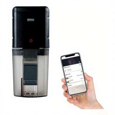 Imagem de Alimentador automático de peixes para aquário Wi-Fi alimentado por USB com controle remoto via APP temporização compatív