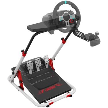 Imagem de Sim Racing Wheel Stand Simulator Cockpit Wheel Stand Racing Steering Shifter Mount Fit for Logitech G25, G27, G29, G920 Racing Simulator Cockpit Video Game Accessories, Shifter Wheel Pedals NOT