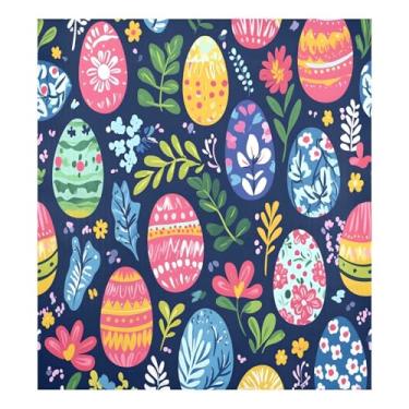 Imagem de Qilmy Linda capa magnética para máquina de lavar louça, ovos de páscoa, 58 x 66 cm, capa decorativa para geladeira para porta da frente, adesivo magnético, máquina de lavar, painel de geladeira