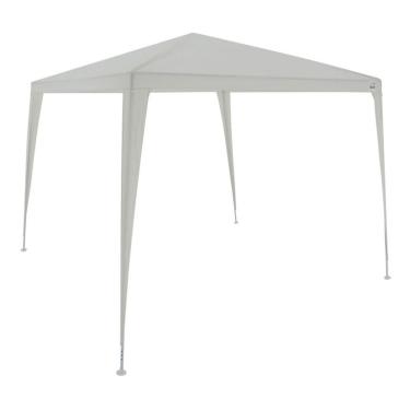 Imagem de Gazebo 2.4m x 2.4m, Branco, Estrutura Leve, Proteção Solar, para Camping, Praia, Clubes