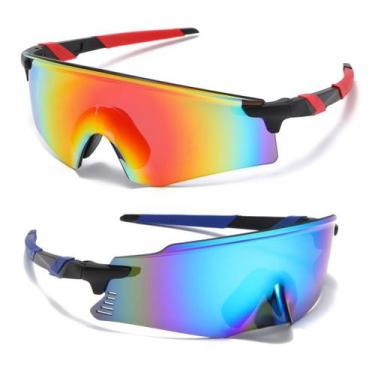 Imagem de 2 Óculos Esportivo Bike Speed MTB Corrida Beach Tennis UV400 - PENDULA