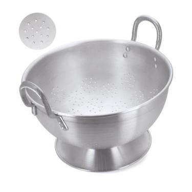 Imagem de Escorredor De Arroz Profissional 45cm 20L Polido Nacional - Alumínio N