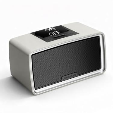 Imagem de Lamborsafe Reprodutor de música simples para idosos, idosos, pacientes com demência, leitor de áudio MP3 retrô com cartão TF de 32 GB, controle de um botão para Alzheimer, pacientes com deficiência