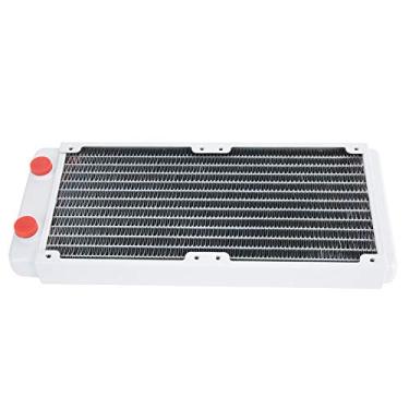 Imagem de aqxreight Dissipador de Calor de Cobre Branco para Resfriamento de água de Computador Com Superfície de Pulverização de 12 Tubos Garante Estabilidade de Dissipação Suavidade água Aquece um PC para