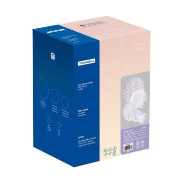 Imagem de Aparelho De Jantar Tramontina Sweet Color Em Porcelana Decorada 20 Peças