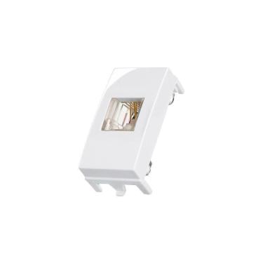 Imagem de Módulo Tomada Para Telefone Padrão Americano Margirius Sleek Rj11 4 Fios Branco