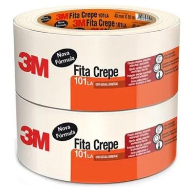 Imagem de Fita Crepe 101la 48mm X 50m Com 2 Rolos 3m
