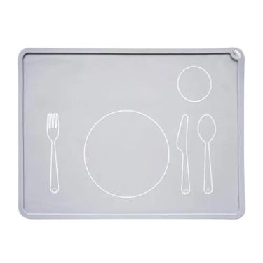 Imagem de 2 peças, jogo americano de silicone, multifuncional, impermeável, lavável, isolamento térmico, tapete para copos, para mesa de jantar, acessórios de cozinha, ideal para uso em sala de jantar, cozinha
