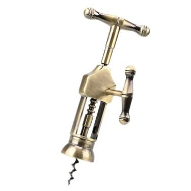 Imagem de Saca-rolhas de vinho de metal ferramenta de metal fácil de abrir saca-rolhas alado multifuncional saca-rolhas de vinho design de alavanca de saca-rolhas de vinho fácil de torcer e puxar rolhas