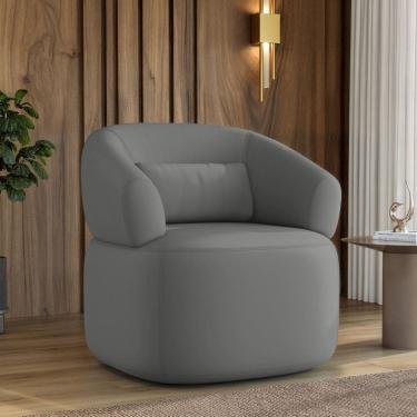 Imagem de Poltrona Duomo Madeira Eucalipto Veludo Just Time