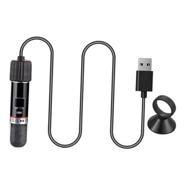 Imagem de KiBcsLic Aquecedor pequeno para aquário, USB, automático, 10W, ajustável, mini, para bebedouro de animais de estimação, terrários de tartarugas.