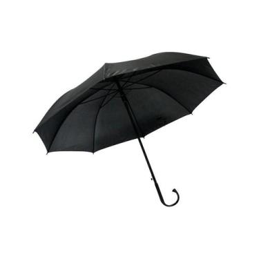 Imagem de Guarda Chuva 68Cm Automático Portaria Cabo Curvo Preto - YANGZI