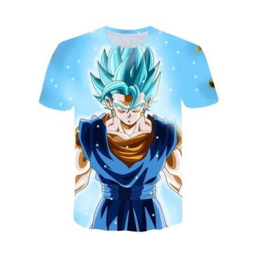 Imagem de Camiseta Dragon Ball Son Goku Vegeta Para Adultos E Crianças, Manga Cu