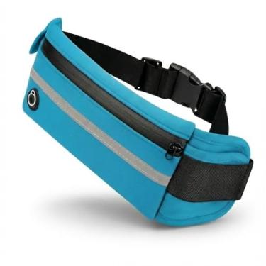 Imagem de Pochete Esportiva Slim Fitness Unissex Impermeável para Corrida e Academia – Ajustável, Leve e com Bolso de Segurança