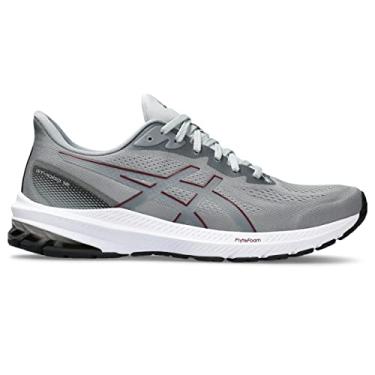 Imagem de ASICS Tênis de corrida masculino GT-1000 12, Folha de pedra/vermelho antigo, 11 X-Wide