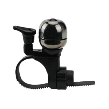 Imagem de Sino de bicicleta liga de cobre, anel para guidão de bicicleta, alarme de aviso sonoro para segurança ao ar livre, peças de ciclismo de estrada mtb(Black)