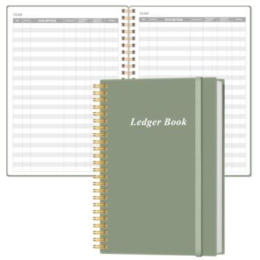 Imagem de Livro contábil - Livro contábil A5 para contabilidade, pequenas empresas e uso pessoal, caderno rastreador de despesas para rastreamento de dinheiro, despesas, depósitos e saldo, 14,7 cm x 21,3 cm
