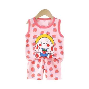 Imagem de Conjunto De Roupa Infantil De Verão Para Meninos E Meninas, Colete De 