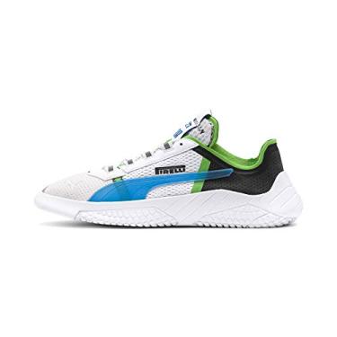 Imagem de PUMA Tênis masculino Replicat X Pirelli Fitness Performance, Branco/preto/verde clássico, 7.5