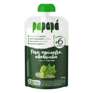 Imagem de Papinha de Pera Espinafre e Abobrinha Orgânica Papapá 100g