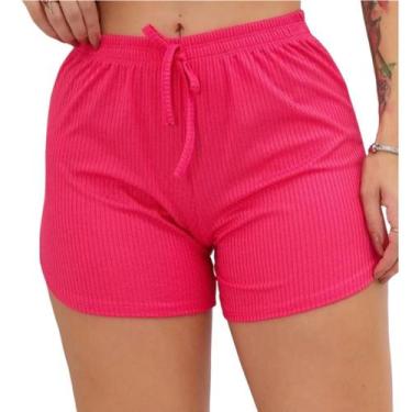 Imagem de Shorts feminino individual malha canelada conforto para o seu dia qual