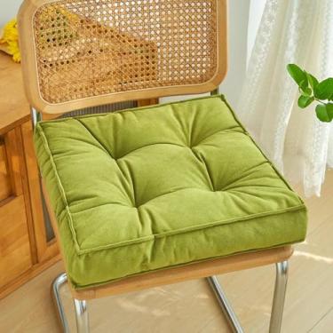 Imagem de Almofada quadrada para cadeira, almofadas confortáveis ​​e sólidas para sala de jantar, jardim, varanda, cozinha e decoração de casa.