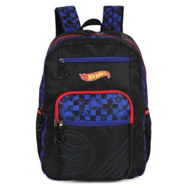 Imagem de Mochila escolar menino bolsa notebook infantil hot wheels - Luxcel