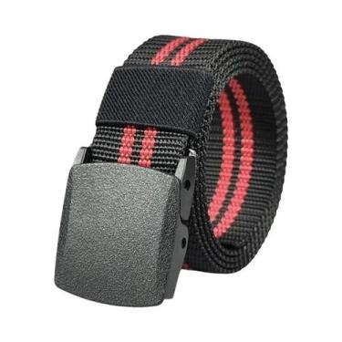 Imagem de Cinto Tático De Nylon Vermelho Com Fivela Automática Para Homens E Mul