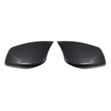 Imagem de 2 peças Compatível com bmw e60 e61 e63 e64 2004-2007 tampas de cobertura de espelho retrovisor preto brilhante(Carbon One Pair)