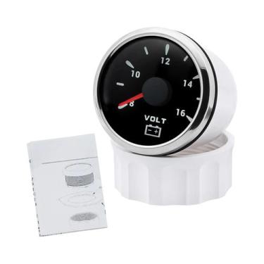 Imagem de Voltímetro Digital De 52mm Com Luz De Fundo LED De 7 Cores Para Veícul