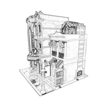 Imagem de Blocos De Montar Criativos: Modelo De Cidade Com Loja De Animais, Pref