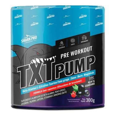Imagem de Pré Treino TXT Pump 300g Shark Pro, Açaí e Guaraná
