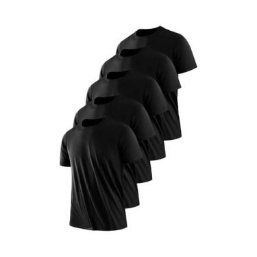 Imagem de Camiseta Masculina Preta Ultra-Leve De Secagem Rápida E Respirável Com