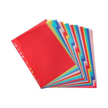 Imagem de Divisórias De Fichário Com Letras (21 Peças) Para Fichários De 2, 3, 4