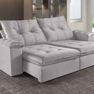 Imagem de Sofá Retrátil E Reclinável 2 Lugares M-194 Estofados Martins Creme