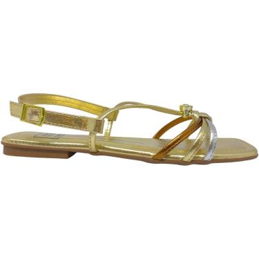 Imagem de Sandália Feminina Rasteira Casual Dia a Dia Passeio Verão Conforto Moleca 5462.147