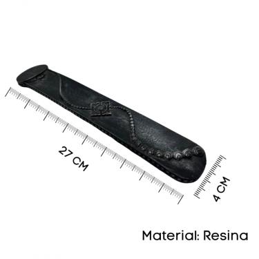 Imagem de Incensário Régua 27 cm Universal Preto com Prata