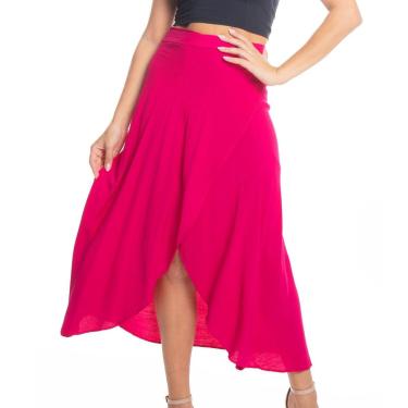 Imagem de Saia Midi Envelope Select Rosa-Feminino