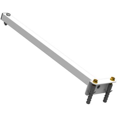 Imagem de Suporte Refletor Fachada Banner Braço 40 Cm - Branco