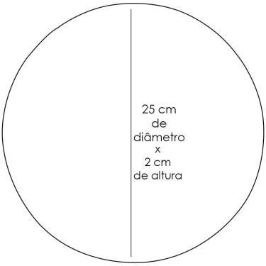 Imagem de Kit 02 Assentos Redondo Cinza 25 Cm