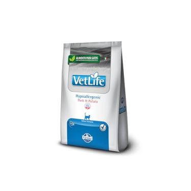 Imagem de Vet Life Hypoallergenic Pork & Potato para Gatos Adultos de Todas as Raças 400g