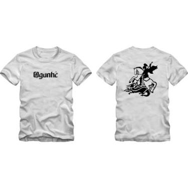 Imagem de Camiseta Ogunhê Ogum São Orixá São Jorge Umbanda Candomblé - BLACKCHIC