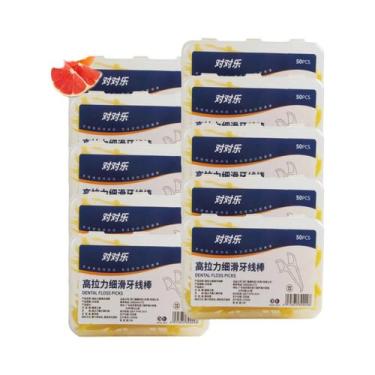 Imagem de Fio Dental Descartável Portátil Com Palito De Alta Resistência Para Cu