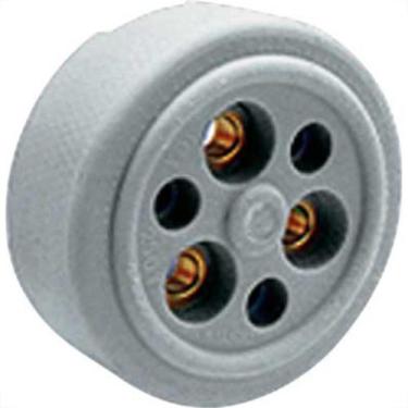 Imagem de Tomada Polarizada Lumibras 3X30 Nylon 33 - Kit C/10 Unidades